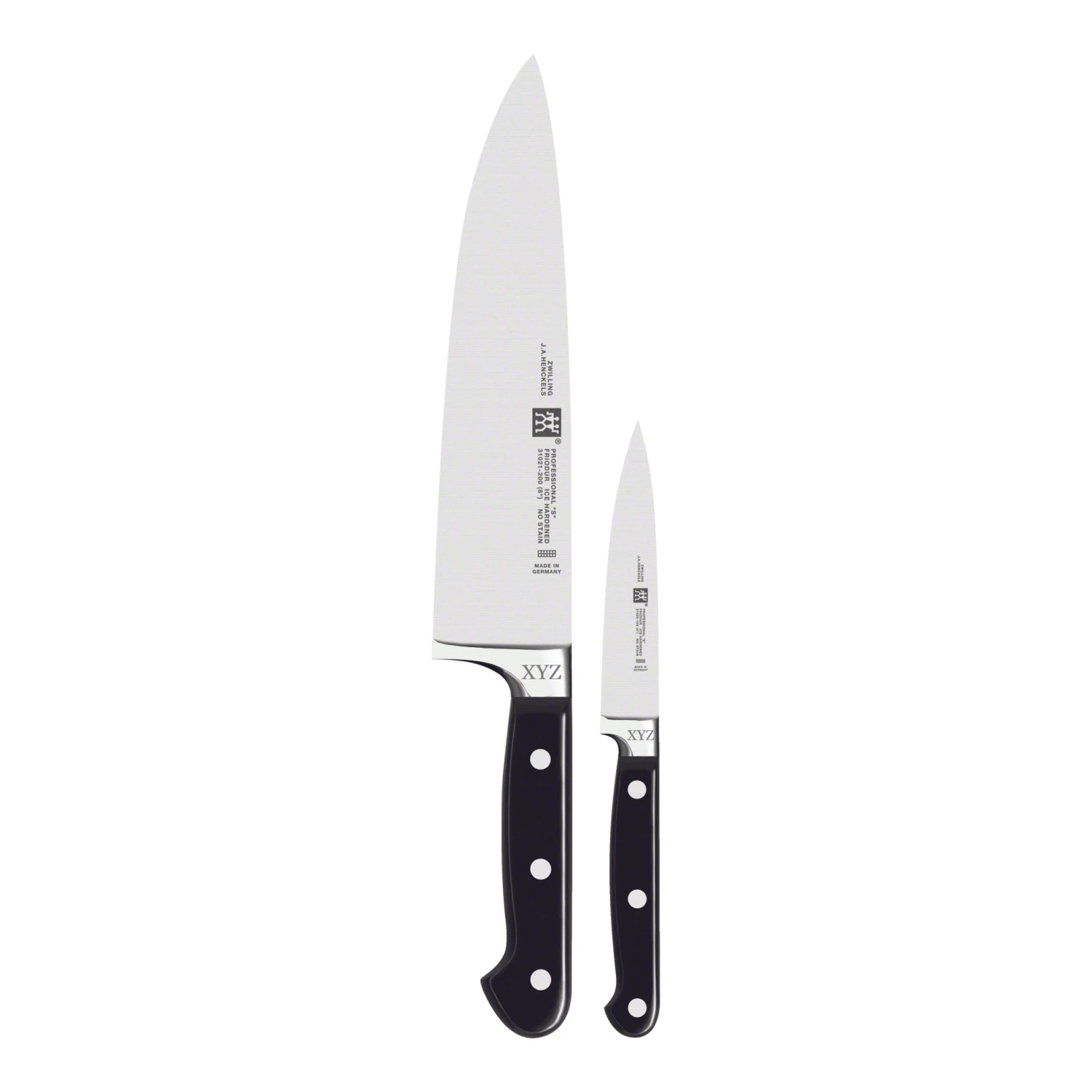 Henckels Professional "S" - 2 PC Chef Set - Personalized Engraving Available Knife Sets 4 Henckels Professional "S" - 2 PC Chef Set - Personalized Engraving Available Knife Sets