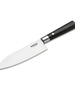 Boker Damascus Black 6.8" Santoku Knife Santoku Knives