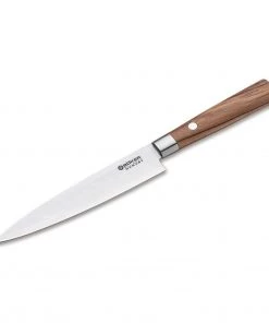 Boker Damascus Olive 5.9" Utility Knife