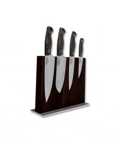 Boker Saga 5-Pc Knife Block Set - Grenadill Wood