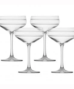 Crafthouse 8.8oz (.26L) SZ Tritan Cocktail Coupe Glass - Set Of 4