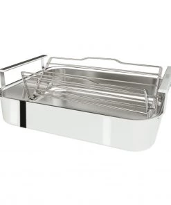 Cristel USA Cristel 3-ply Stainless Steel Roaster - 16" X 12" X 3" Roasters