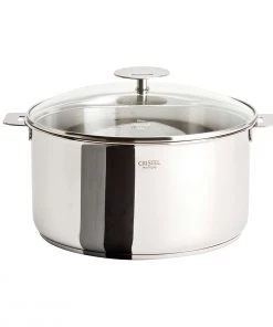 Cristel USA Stock & Multipots Cristel Casteline Removable Handle - 7.5 Qt Stew Pan W/Lid