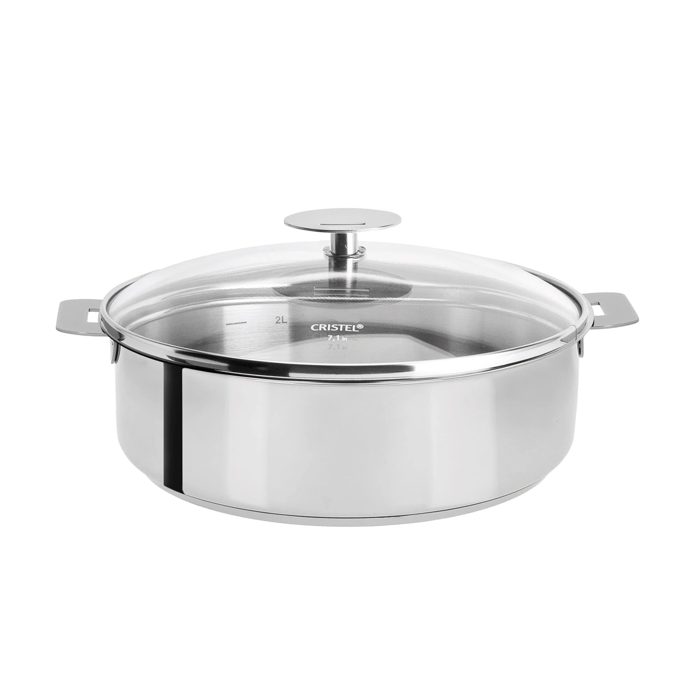Cristel USA Saute Pans Cristel Mutine Removable Handle - 4.5 Qt Saute Pan W/Lid 3 Cristel USA Saute Pans Cristel Mutine Removable Handle - 4.5 Qt Saute Pan W/Lid