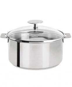 Cristel USA Cristel Mutine Removable Handle - 5.5 Qt Stew Pan W/Lid Stock & Multipots