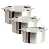 Cristel USA Saucepans & Sauciers Cristel Strate Removable Handle - Set Of 3 Saucepans W/Lids