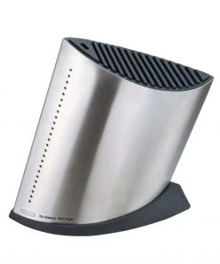 Global GKB-51 - Large Knife Block - Stainless Steel