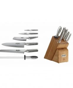 Knife Sets Global G-79587AU - 7-Pc. Takashi Knife Block Set