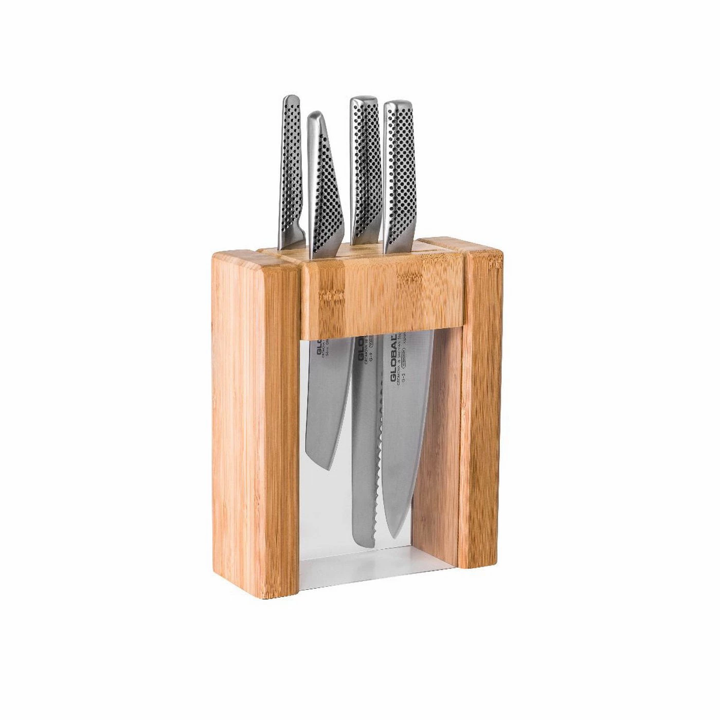 Knife Sets Global G-79629AU - 5-Pc. Teikoku Knife Block Set 3 Knife Sets Global G-79629AU - 5-Pc. Teikoku Knife Block Set