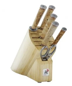 Henckels Miyabi Birchwood SG2 - 7 Pc Knife Block Set
