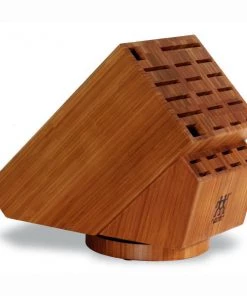 Knife Storage Henckels 26 Slot Bamboo Swivel Block