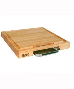 Cutting Boards John Boos 18 X 18 X 2.25 Newton Prep Master W/Pan - Reversible