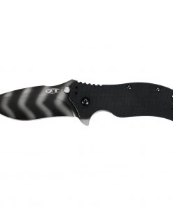 Kershaw ZT - 3.25" Tiger Stripe Folder Knife - G-10 Black Handle