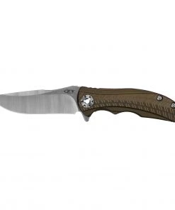 Kershaw ZT - 3.4" RJ Martin Flipper Knife - Anodized Bronze Titanium Handle