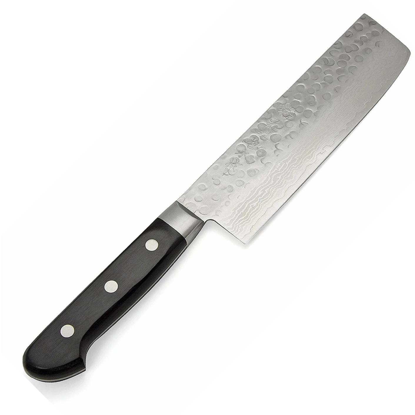 Kikuichi Warikomi Tsuchime Damascus Gold 6.5" Nakiri Knife Specialty Knives 3 Kikuichi Warikomi Tsuchime Damascus Gold 6.5" Nakiri Knife Specialty Knives