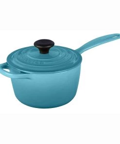 Le Creuset 1 3/4 Qt. Signature Iron Handle Precision Pour Saucepan - Caribbean Saucepans & Sauciers