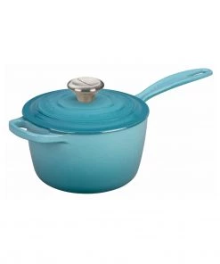 Le Creuset 1 3/4 Qt. Signature Iron Handle Precision Pour Saucepan - Caribbean Saucepans & Sauciers
