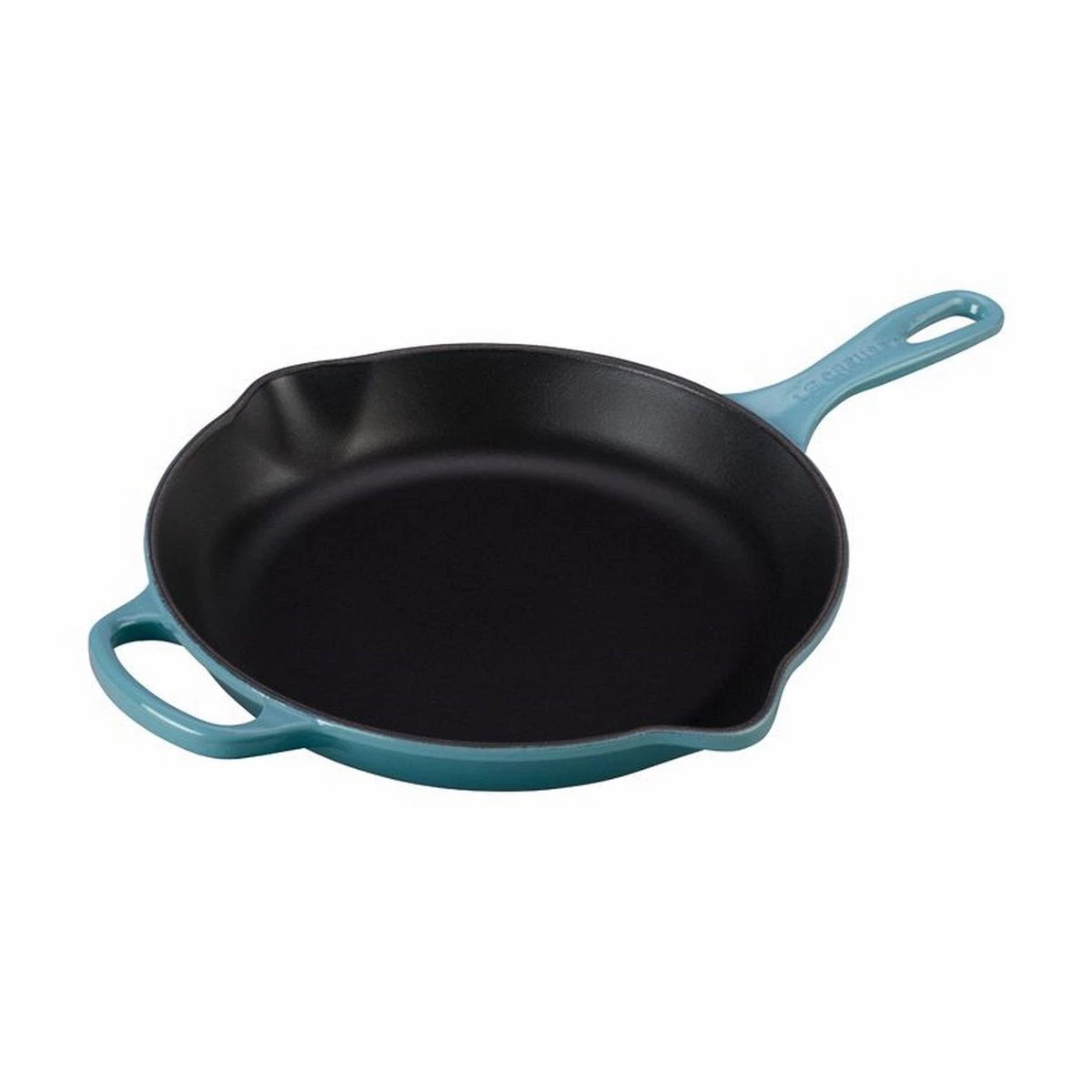 Le Creuset 10 1/4" (1 3/4 Qt.) Signature Iron Handle Skillet - Caribbean Frypans & Skillets 3 Le Creuset 10 1/4" (1 3/4 Qt.) Signature Iron Handle Skillet - Caribbean Frypans & Skillets