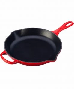 Le Creuset 10 1/4" (1 3/4 Qt.) Signature Iron Handle Skillet - Cherry