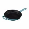 Le Creuset 9" (1 3/8 Qt.) Signature Iron Handle Skillet - Caribbean Frypans & Skillets