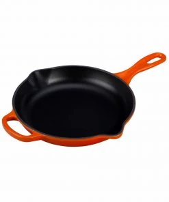 Le Creuset 9" (1 3/8 Qt.) Signature Iron Handle Skillet - Flame