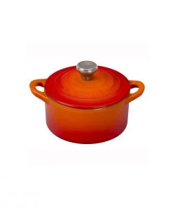 Le Creuset 1/3 Qt. Mini Cocotte W/Stainless Steel Knob - Flame Dutch Ovens & Brasiers