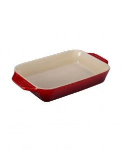 Le Creuset 1 4/5 Qt. (10 1/2" X 7") Rectangular Dish - Cherry Bakers & Casseroles