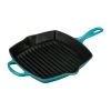 Le Creuset 10 1/4" Signature Square Skillet Grill - Caribbean Grill Pans & Griddles
