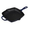Le Creuset 10 1/4" Signature Square Skillet Grill - Indigo