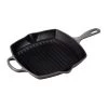 Le Creuset 10 1/4" Signature Square Skillet Grill - Oyster Grill Pans & Griddles