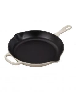 Le Creuset 11 3/4" (2 3/8 Qt.) Signature Iron Handle Skillet - Meringue