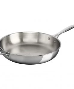 Frypans & Skillets Le Creuset 12.5" Deep Fry Pan With Helper Handle - Stainless Steel