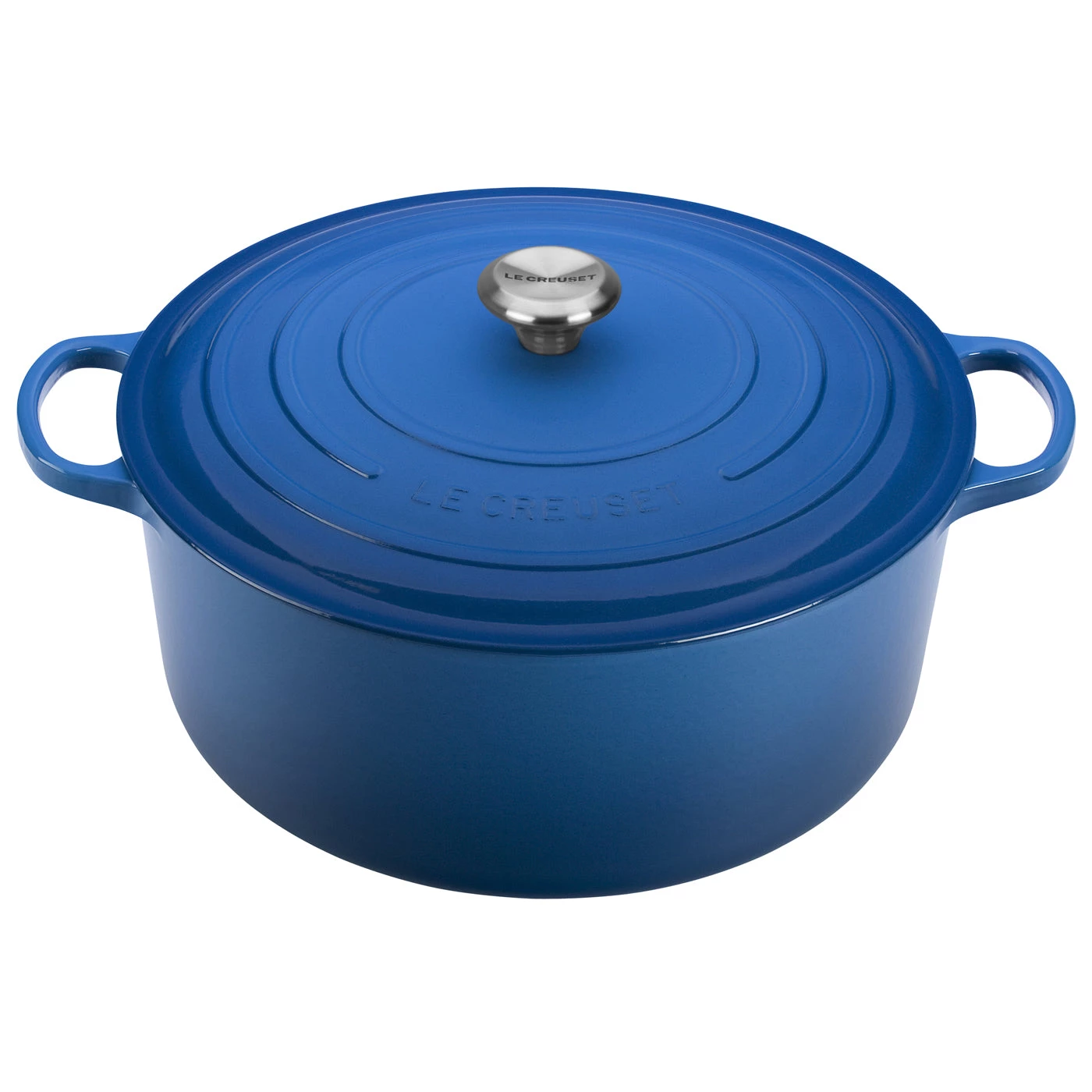 Dutch Ovens & Brasiers Le Creuset 13 1/4 Qt. Signature Round French Oven W/Stainless Steel Knob - Marseille 3 Dutch Ovens & Brasiers Le Creuset 13 1/4 Qt. Signature Round French Oven W/Stainless Steel Knob - Marseille