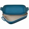 Le Creuset 14 3/4" X 9" X 2 1/2" Rectangular Dish W/Platter Lid - Deep Teal