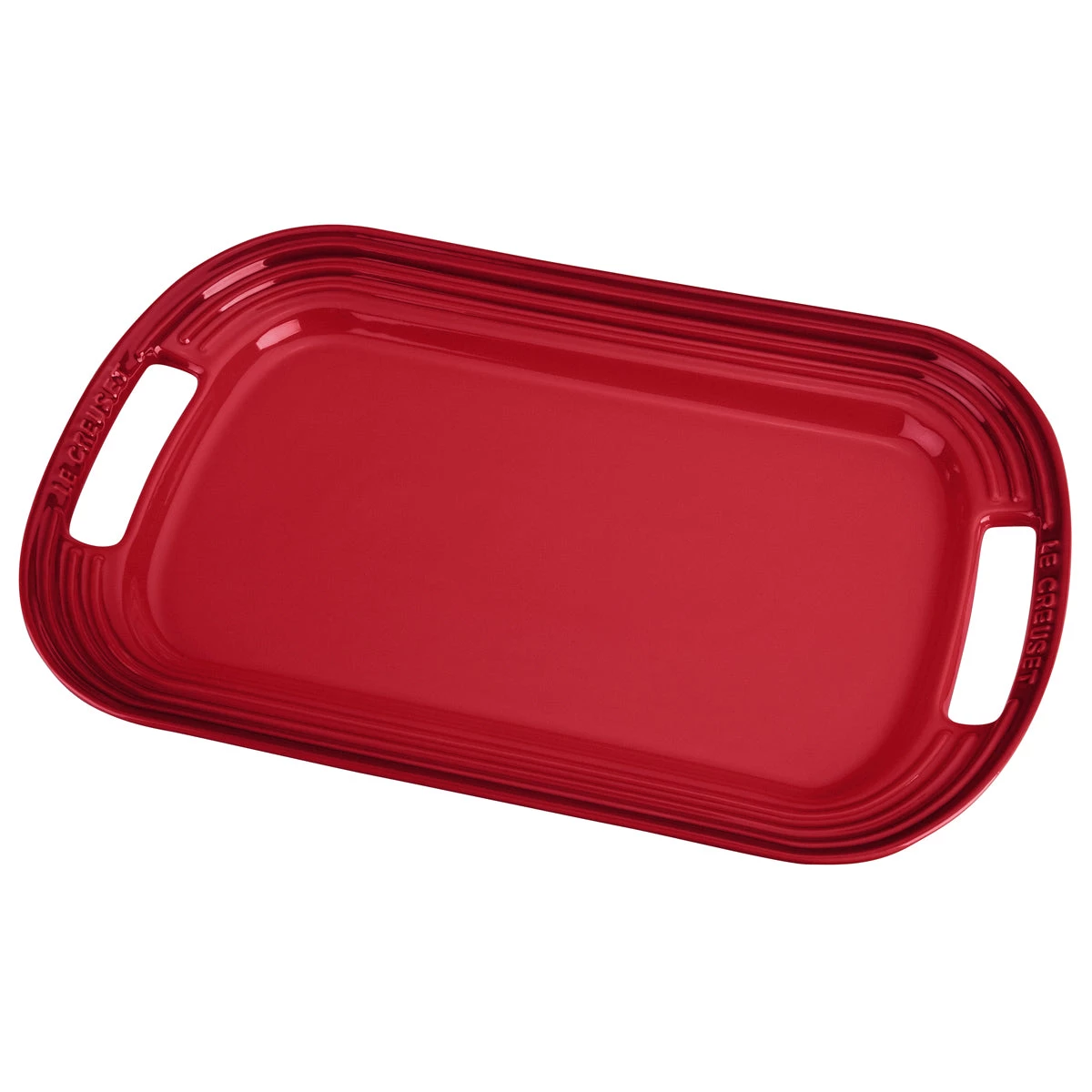 Serveware Le Creuset 16 1/4" Serving Platter - Cherry 3 Serveware Le Creuset 16 1/4" Serving Platter - Cherry