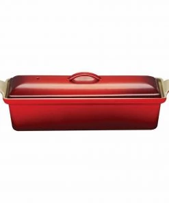 Serveware Le Creuset 2 Qt. (4" X 12 2/3") Pate Terrine - Cherry