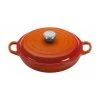 Dutch Ovens & Brasiers Le Creuset 1 1/2 Qt. Signature Braiser W/Stainless Steel Knob - Flame 1 Dutch Ovens & Brasiers Le Creuset 1 1/2 Qt. Signature Braiser W/Stainless Steel Knob - Flame