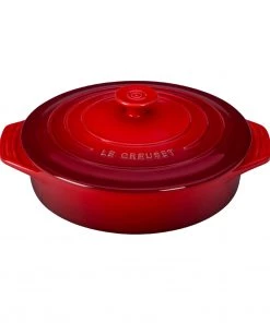Le Creuset 2 1/10 Qt. (9 1/2") Covered Round Casserole - Cherry Bakers & Casseroles
