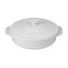 Bakers & Casseroles Le Creuset 2 1/10 Qt. (9 1/2") Covered Round Casserole - White