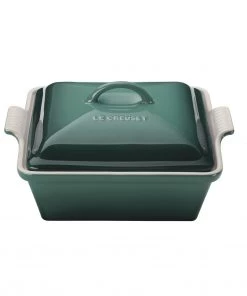Le Creuset 2 1/2 Qt. (9") Heritage Covered Square Casserole - Artichaut