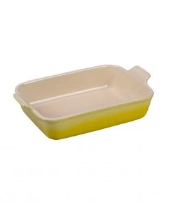Le Creuset 2 1/2 Qt. (10 1/2" X 7") Heritage Rectangular Dish - Soleil/Sun Bakers & Casseroles
