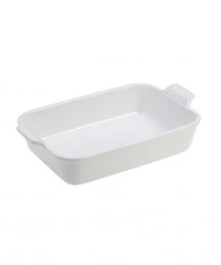 Le Creuset 2 1/2 Qt. (10 1/2" X 7") Heritage Rectangular Dish - White Bakers & Casseroles