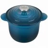 Le Creuset 2 1/4 Qt. Rice Pot W/Stainless Steel Knob & Stoneware Insert - Deep Teal