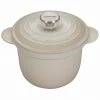 Le Creuset 2 1/4 Qt. Rice Pot W/Stainless Steel Knob & Stoneware Insert - Meringue