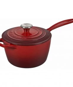 Saucepans & Sauciers Le Creuset 2 1/4 Qt. Signature Saucepan W/Stainless Steel Knob - Cherry