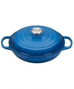 Le Creuset 2.25 Qt. Signature Braiser W/Stainless Steel Knob - Marseille Dutch Ovens & Brasiers
