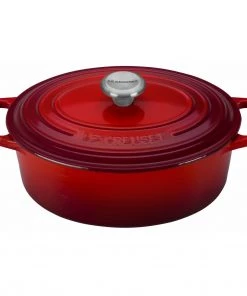 Le Creuset 2 3/4 Qt. Signature Oval Dutch Oven W/Stainless Steel Knob - Cerise