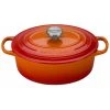 Le Creuset 2 3/4 Qt. Signature Oval Dutch Oven W/Stainless Steel Knob - Flame Dutch Ovens & Brasiers 1 Le Creuset 2 3/4 Qt. Signature Oval Dutch Oven W/Stainless Steel Knob - Flame Dutch Ovens & Brasiers
