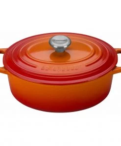 Le Creuset 2 3/4 Qt. Signature Oval Dutch Oven W/Stainless Steel Knob - Flame Dutch Ovens & Brasiers