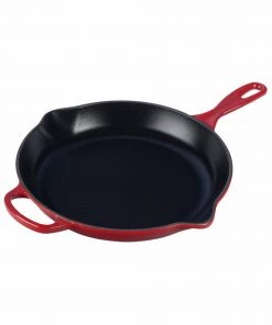 Le Creuset 11 3/4" (2 3/8 Qt.) Signature Iron Handle Skillet - Cherry Frypans & Skillets
